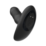 Черный анальный вибромассажер 14,5см с пультом ДУ I-Moon Black  MY-618