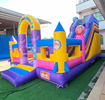 Коммерческий надувной батут «Звездный полет», 7*5*4.5 м