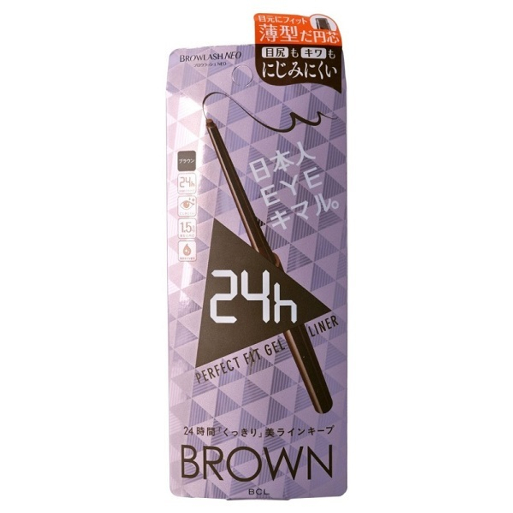 Подводка-карандаш для глаз коричневая водостойкая BCL Brow Lash Slim Pencil Liner Neo Brown