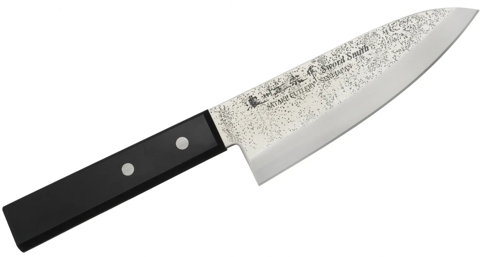 Satake Нож Satake Nashiji Black Pakka 15,5см Deba