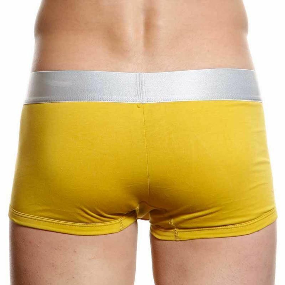 Мужские трусы хипсы горчичные Calvin Klein Boxer Steel Mustard