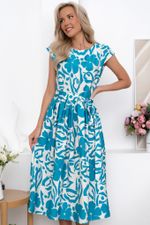 Платье Эдна (бело-голубое) П13874-45М LT Collection