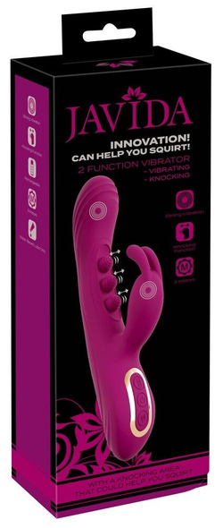 Лиловый вибратор-кролик 2 Function Vibrator Squirting
