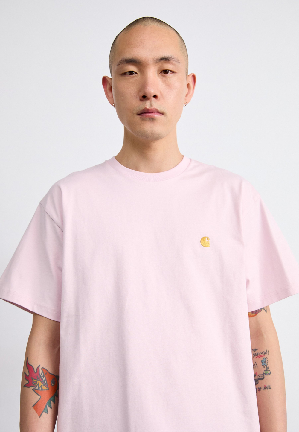 Carhartt WIP CHASE - Базовая футболка - Розовый