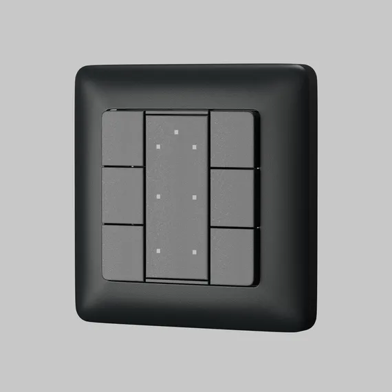Кнопочная настенная панель 6-ти клавишная DALI Lighting control 721045