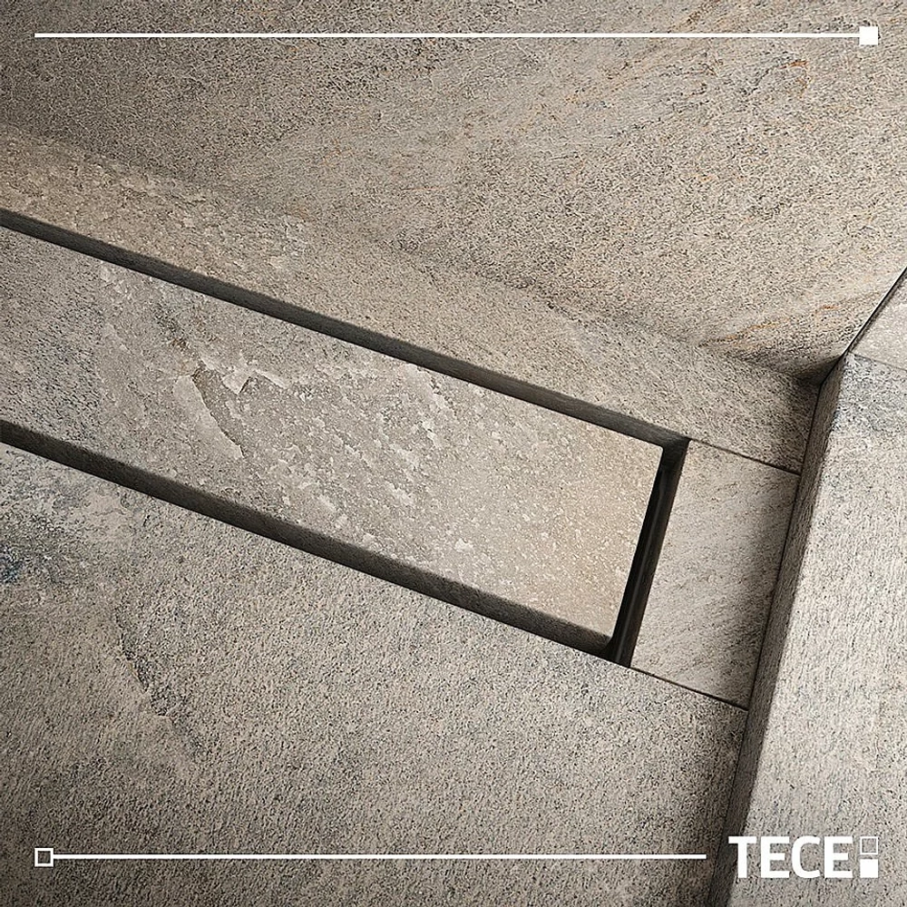 Душевой лоток TECE Drainline 650800 80 для укладки натурального камня