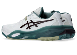 Мужские кроссовки теннисные Asics Gel-Resolution X Clay - white/dark aubergine