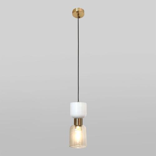 Подвесной светильник со стеклянным плафоном 50118/1 латунь