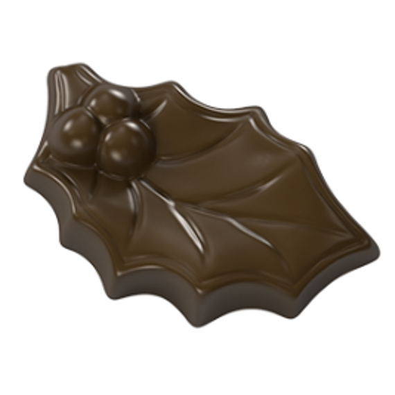 704 | Форма для шоколадных изделий &quot;Остролист&quot; (275*135 мм)