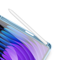 Чехол книжка синего цвета от Dux Ducis для Xiaomi Pad 7 и 7 Pro, серия Toby Series Case, с функцией пробуждения и сна