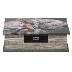 GAEM Шкатулка-книга с кодовым замком, L15,5 W6,5 H22 см