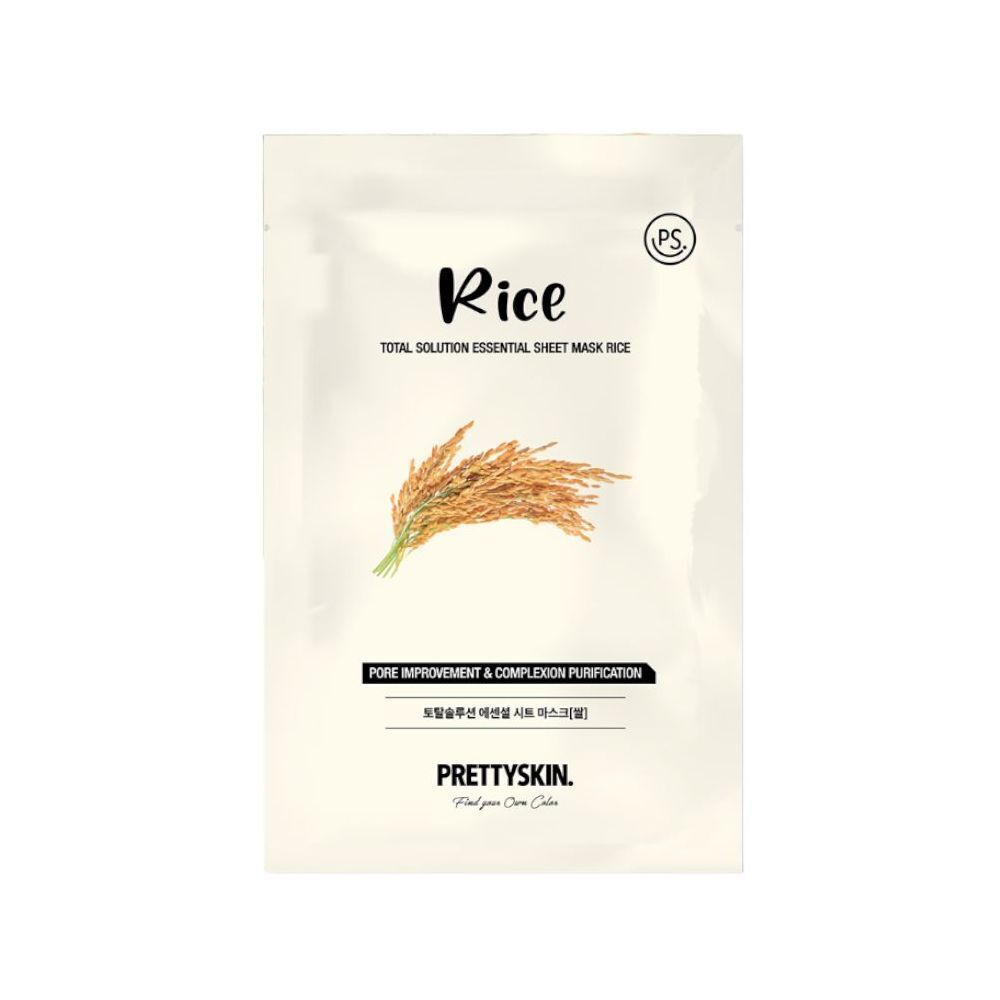 PrettySkin Mask Sheet Rose Total Solution Essential Маска для лица тканевая с экстрактом розы, 23 гр
