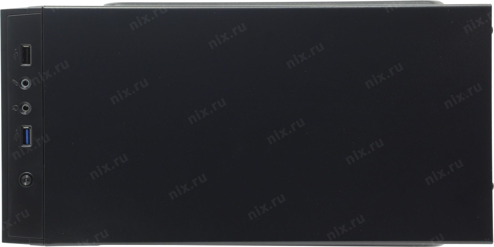 Корпус Minitower Aerocool &lt;CS-105 Blue&gt; MicroATX без БП, с окном