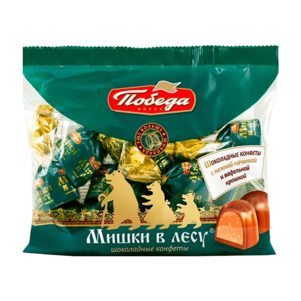 Конфеты шоколадные "Мишки в лесу" 250гр (Победа вкуса)
