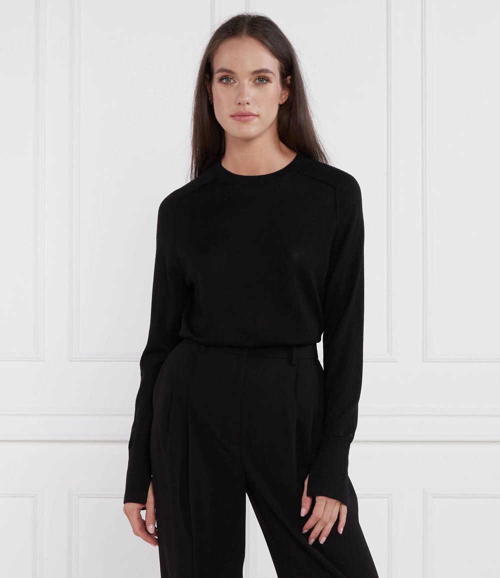 Хлопковый свитер Calvin Klein - черный(K20K205777)