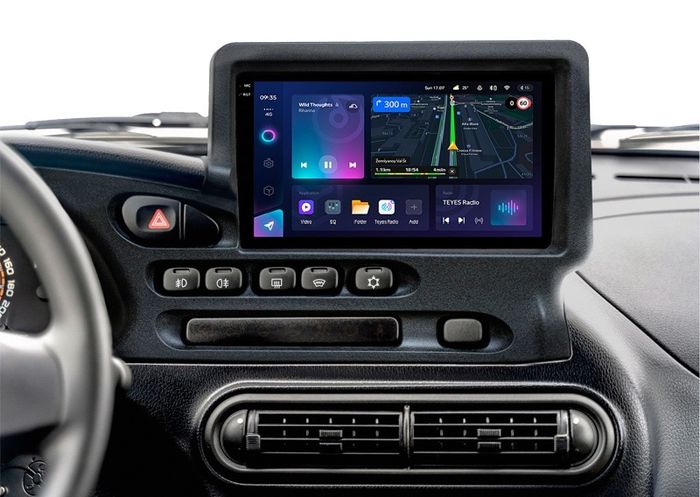 Магнитола для Chevrolet Niva, Lada Niva Travel (любая комплектация, цельная рамка) - FarCar S400-TS18 монитор 9.5" QLED на Android 14, CarPlay, 4G SIM-слот