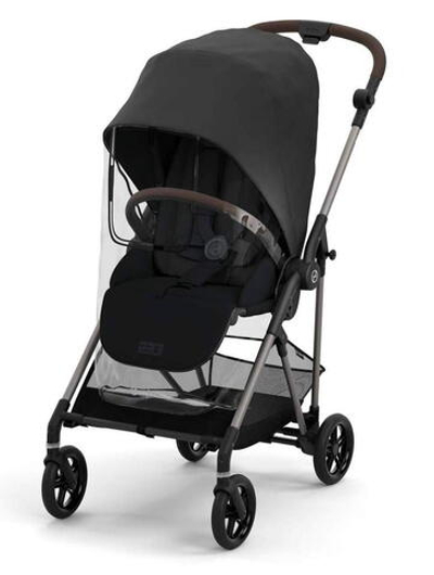Прогулочная коляска Cybex Melio Magic Black с дождевиком