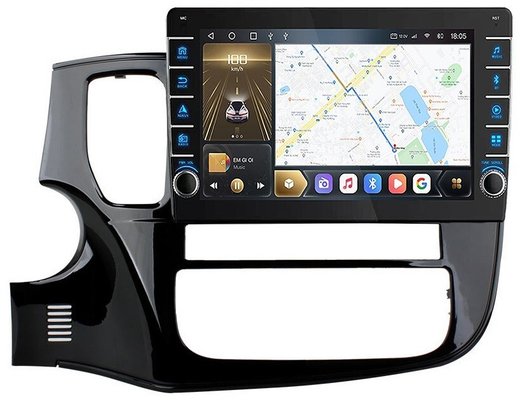Магнитола Mitsubishi Outlander 3 2012-2022 - Carmedia OL-1633 (кнопки и крутилки), Android 10, TS10, CarPlay, 4G SIM-слот