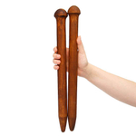 Гигантские Спицы для Толстой Пряжи из Дерева 30мм/400мм Сосна #N14