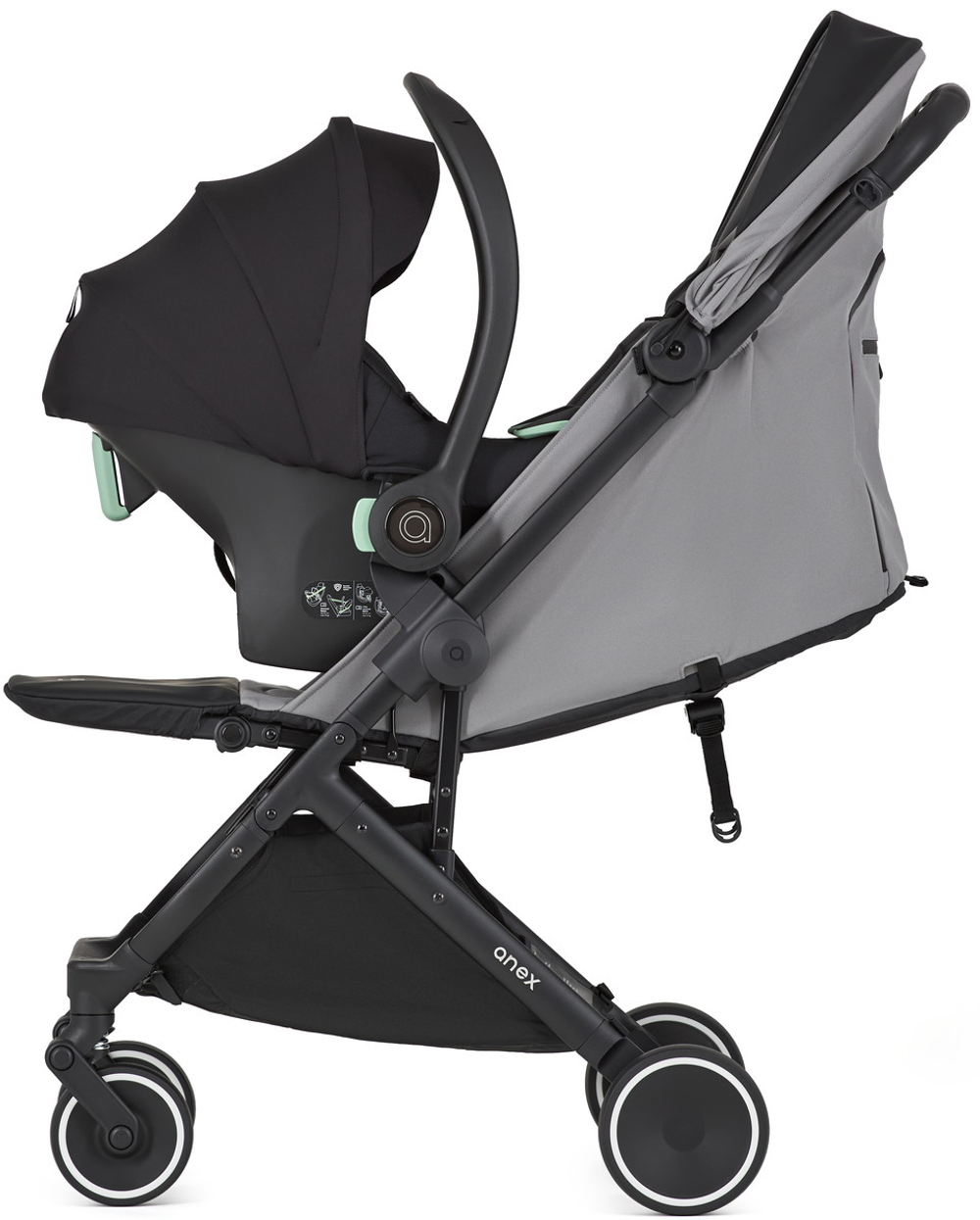 Детская коляска Anex Air-X Travel Cot Cosmo 3 в 1 blue/black/black