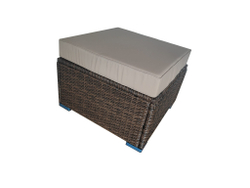 Пуфик из искусственного ротанга серии УИЛТШИР «WILTSHRE» с подушкой цвет Brown