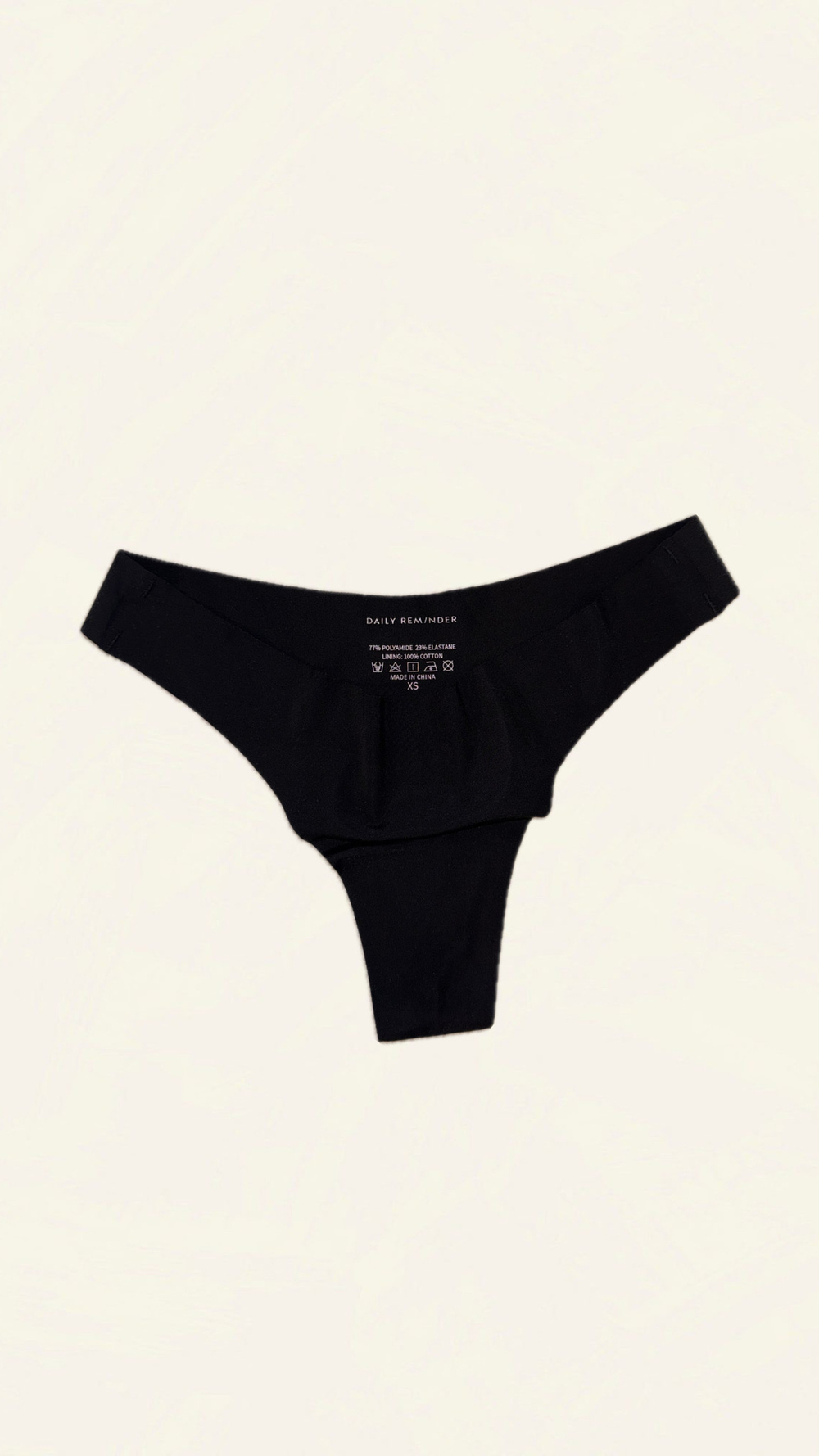 Бесшовные трусы Thongs Black