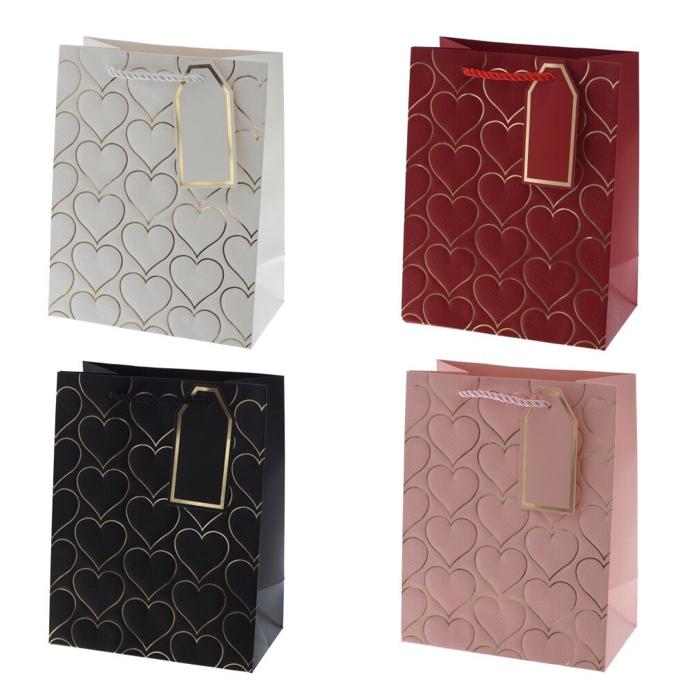 GAEM Пакет подарочный S (бумага 210г/м2, блок 12шт), L18 W10 H23 см, 4в.