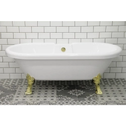 Акриловая ванна Radomir (Радомир) Леонесса 175х80, на ножках "лилия" Gold