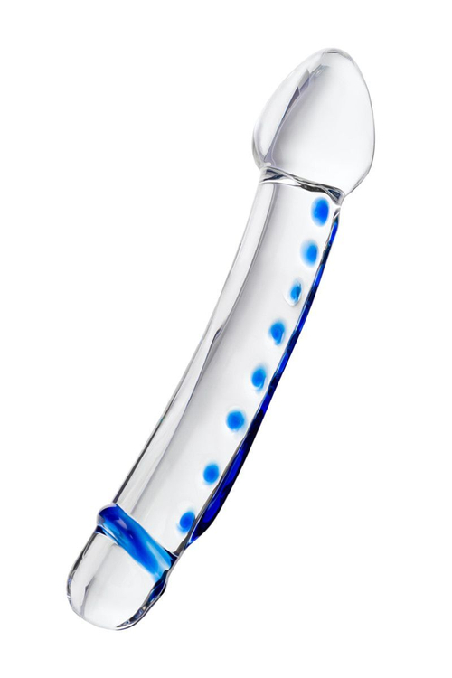 Стеклянный двусторонний фаллос Sexus Glass прозрачный