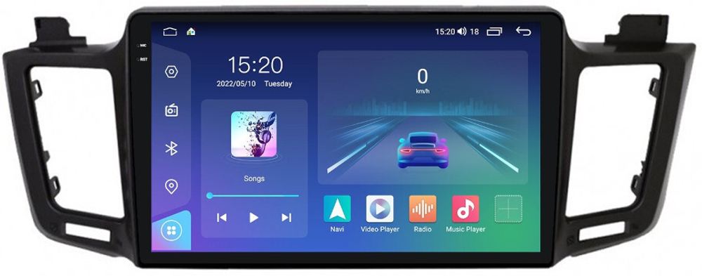 Магнитола для Toyota RAV4 XA40 2012-2019 - Parafar PF468LUX2U2K на Android 13, QLED+2K, ТОП процессор, 8Гб+128Гб, CarPlay, 4G SIM-слот