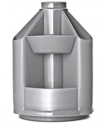 Органайзер вращающийся Mini Desk серый метал. (Стамм)