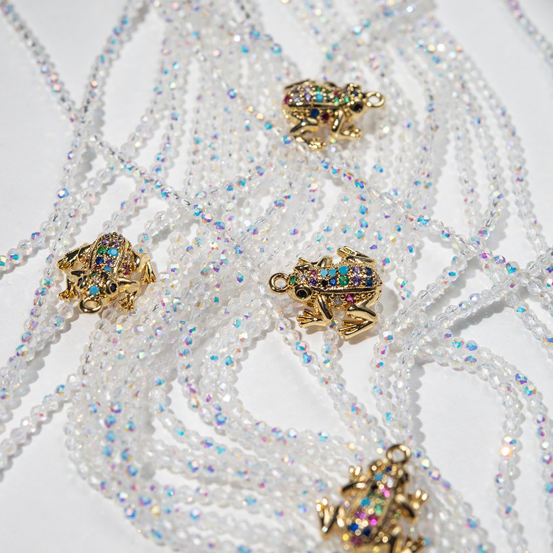 Подвеска "Царевна-лягушка", 14,5*13мм, фианиты, позолота