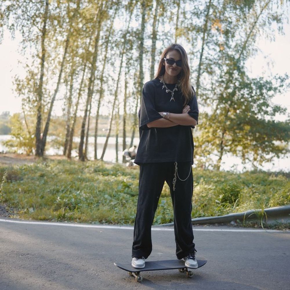 Футболка Смерч Оверсайз #7 черная