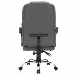 Кресло офисное CROMEX (КРОМЕКС) "Chill MS-005", с функцией вибромассажа, подножка, ткань, серое, 532959