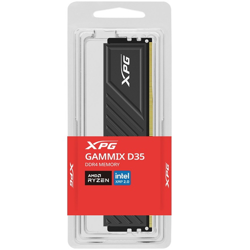 Модуль памяти DIMM DDR4 16Gb, 3200Mhz, ADATA XPG GAMMIX D35 Black (AX4U320016G16A-SBKD35)