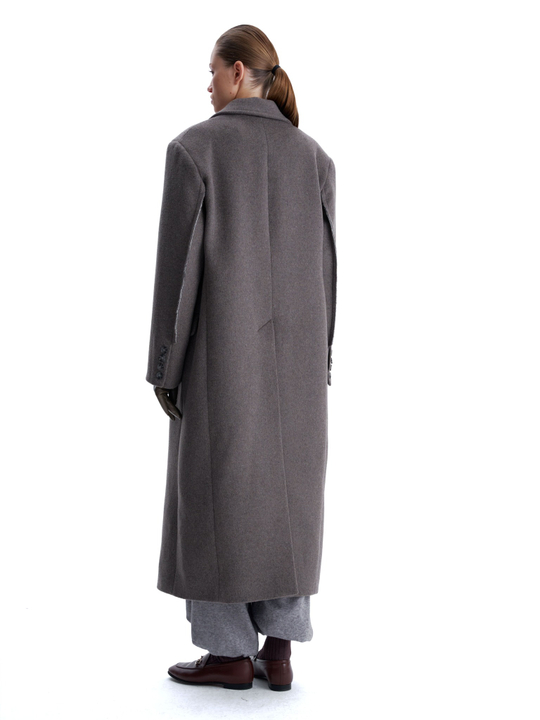 Пальто двубортное "Tatlin" коричневое