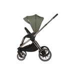 Детская универсальная коляска Adamex Spark SE 2в1 - Salvia Onyx (Зеленая ткань, хром. рама)