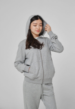 Кофта на замке с капюшоном трикотаж ARGYMAQ GREY