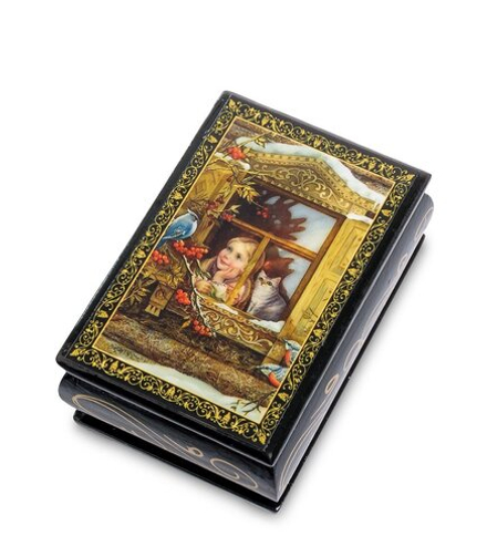 Народные промыслы ШК-11/ 1-E Шкатулка в технике декупаж (6х9х4)