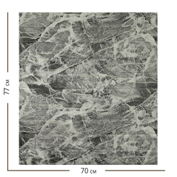Самоклеящаяся мягкая панель ПВХ Кирпич титаниум 770х700х3 мм