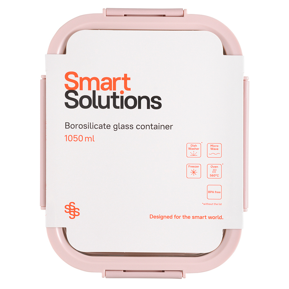 Контейнер для запекания и хранения продуктов 1.05л Smart Solutions розовый