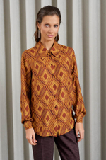 22950 Блузка женская (карамельный мультиколор)