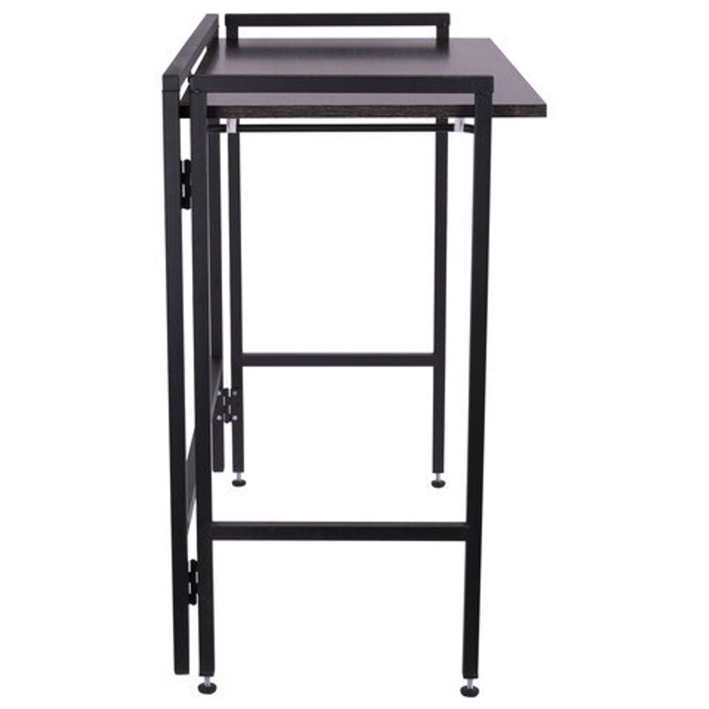 Стол BRABIX "Smart CD-010", 1000х505х795 мм, ЛОФТ, складной, металл/ЛДСП ясень, каркас черный, 641877