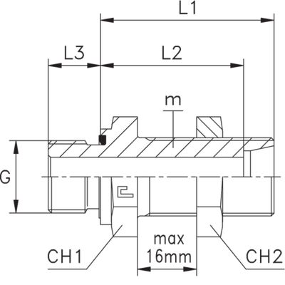 Штуцер FDE DL08 BSP 1/4 (корпус)
