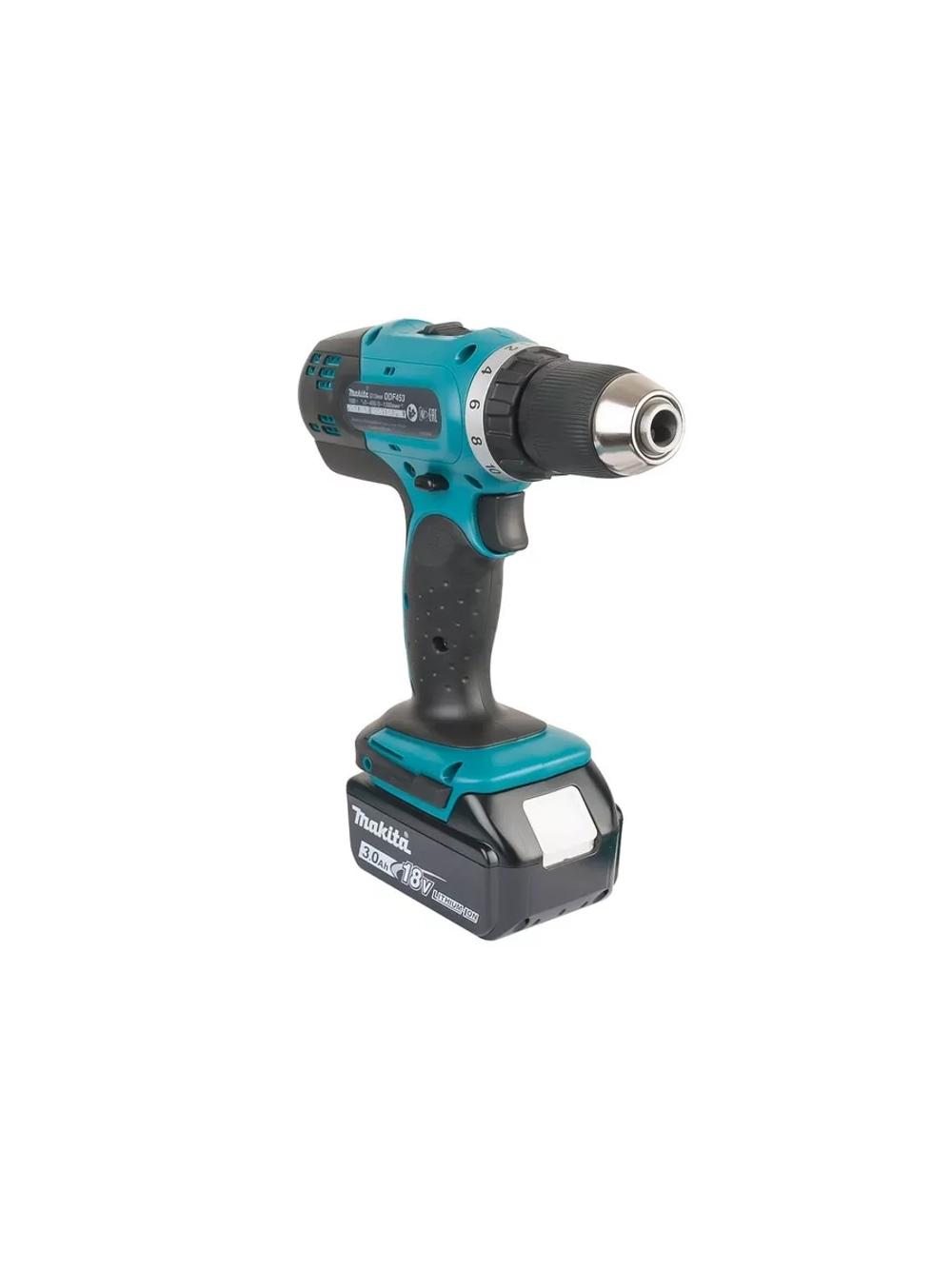 Аккумуляторная 2-х скоростная дрель-шуруповерт Makita DDF453RFE