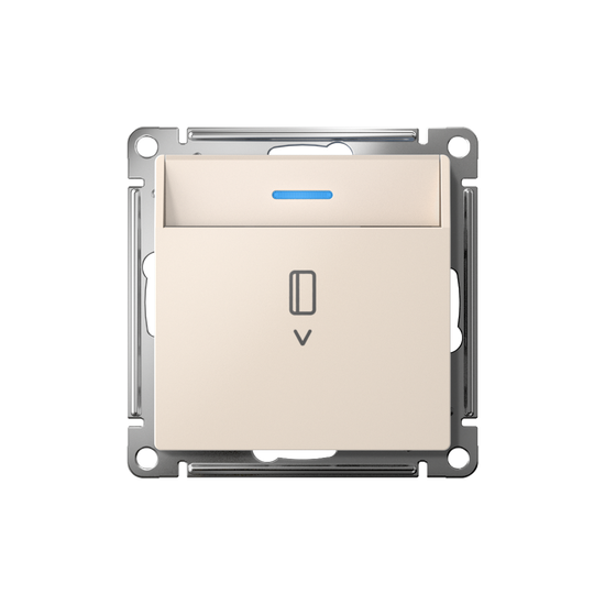 Выключатель карточный AtlasDesign 10А с подсветкой без задержки отключения механизм беж. SE ATN000214