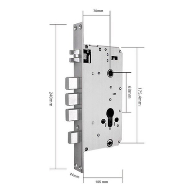Распашная 3х ригельная мортиза 70x68 TTLOCK