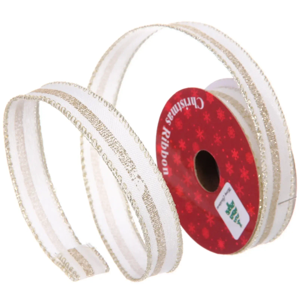 Лента для декорирования «Млечный путь» 1,5 см, 2,7 м, Белый