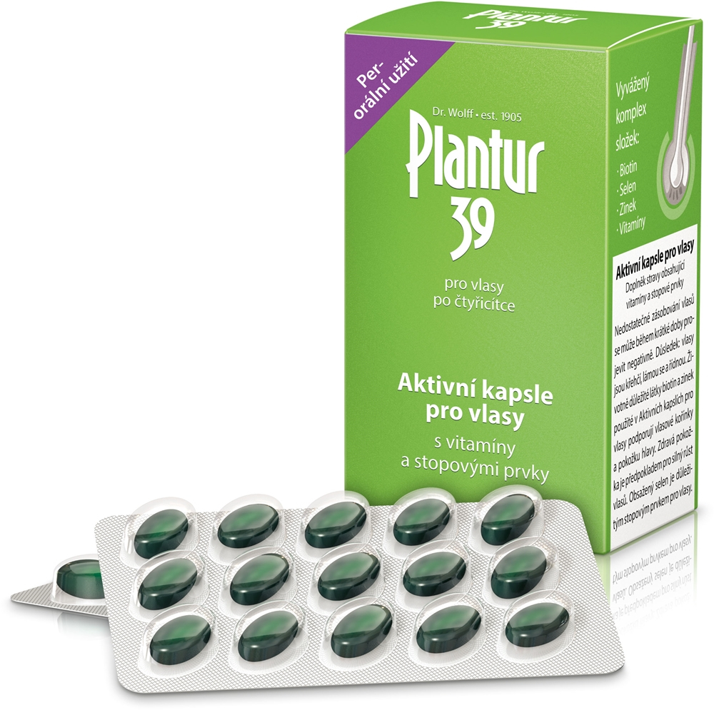 Plantur 39 Active Capsule - Капсулы против выпадения волос, 60 kapsułek