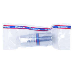 Головка свечная шестигранная 3/8&quot;, 21 мм, резиновый фиксатор KING TONY 363521